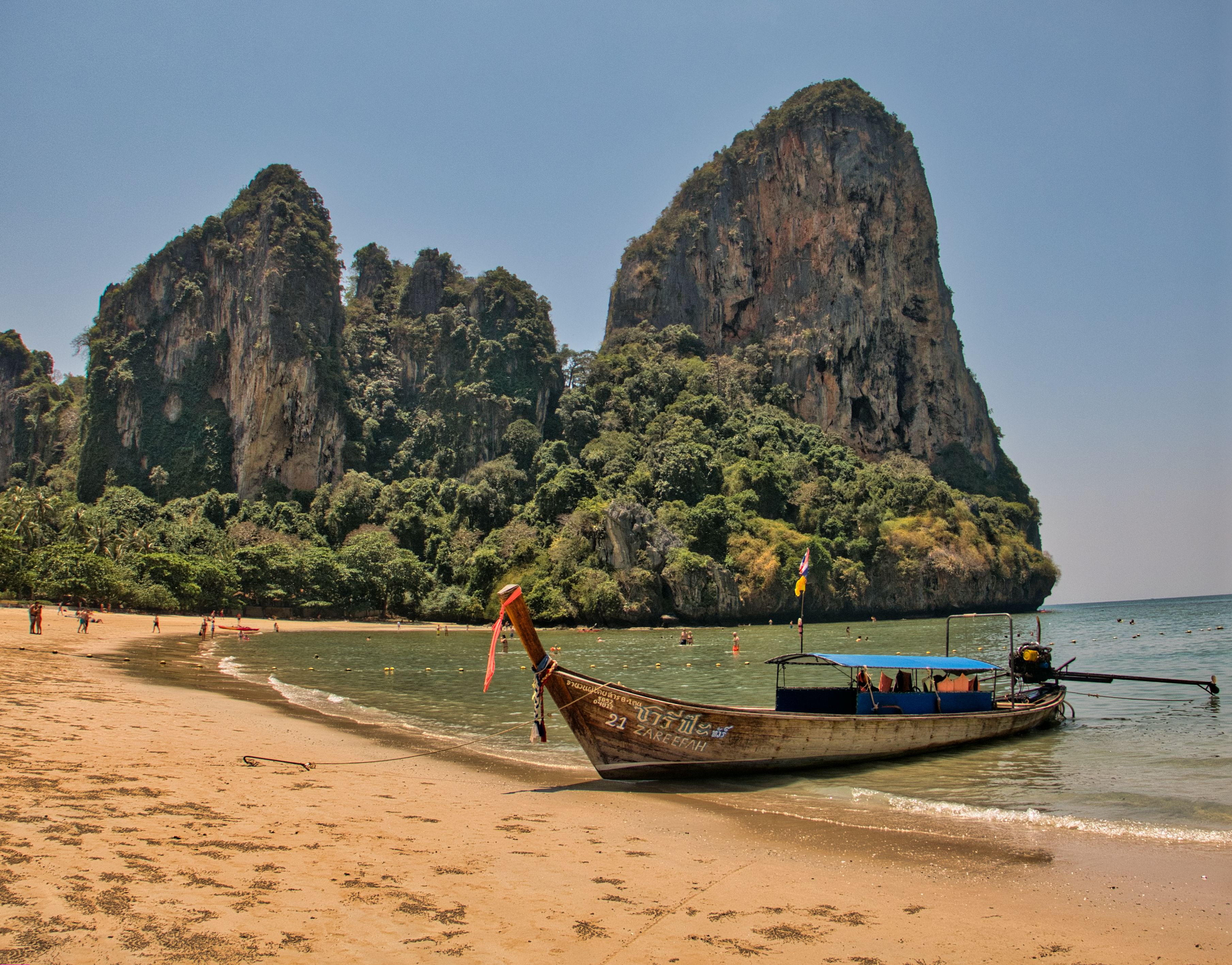 Limestone cliffs over Phra Nang Cave Beach, Railay